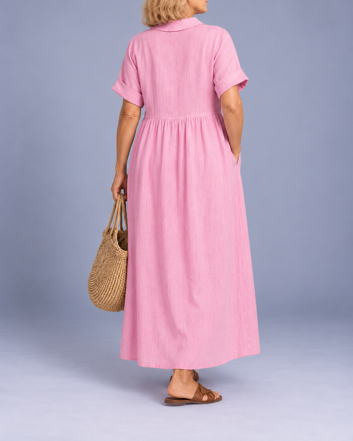 Lysandra™ - Relaxed Maxi Shirt Dress