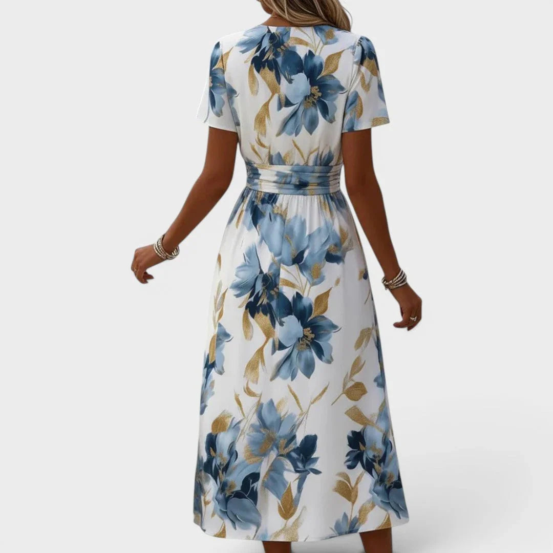 Tricia™ | Flattering Waist Tie Wrap Dress
